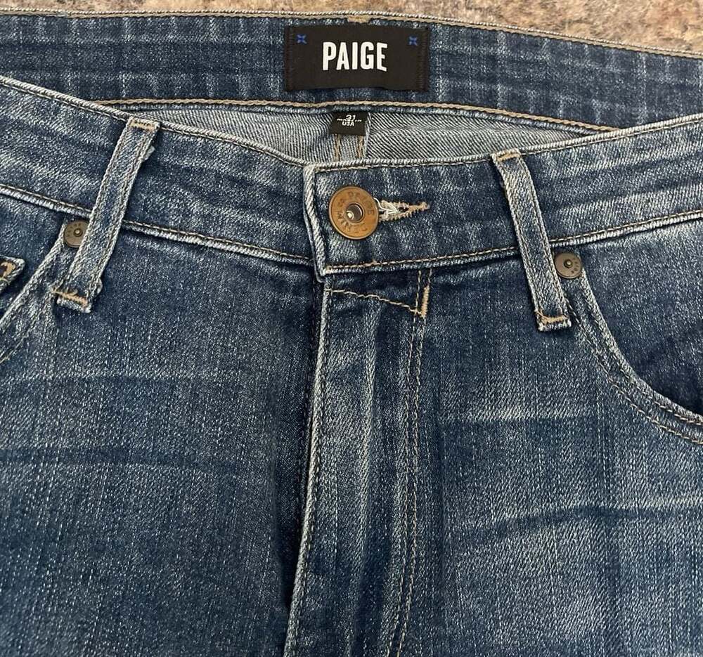 PAIGE Lennox Slim Fit Women’s Jeans Blue Denim Size 31